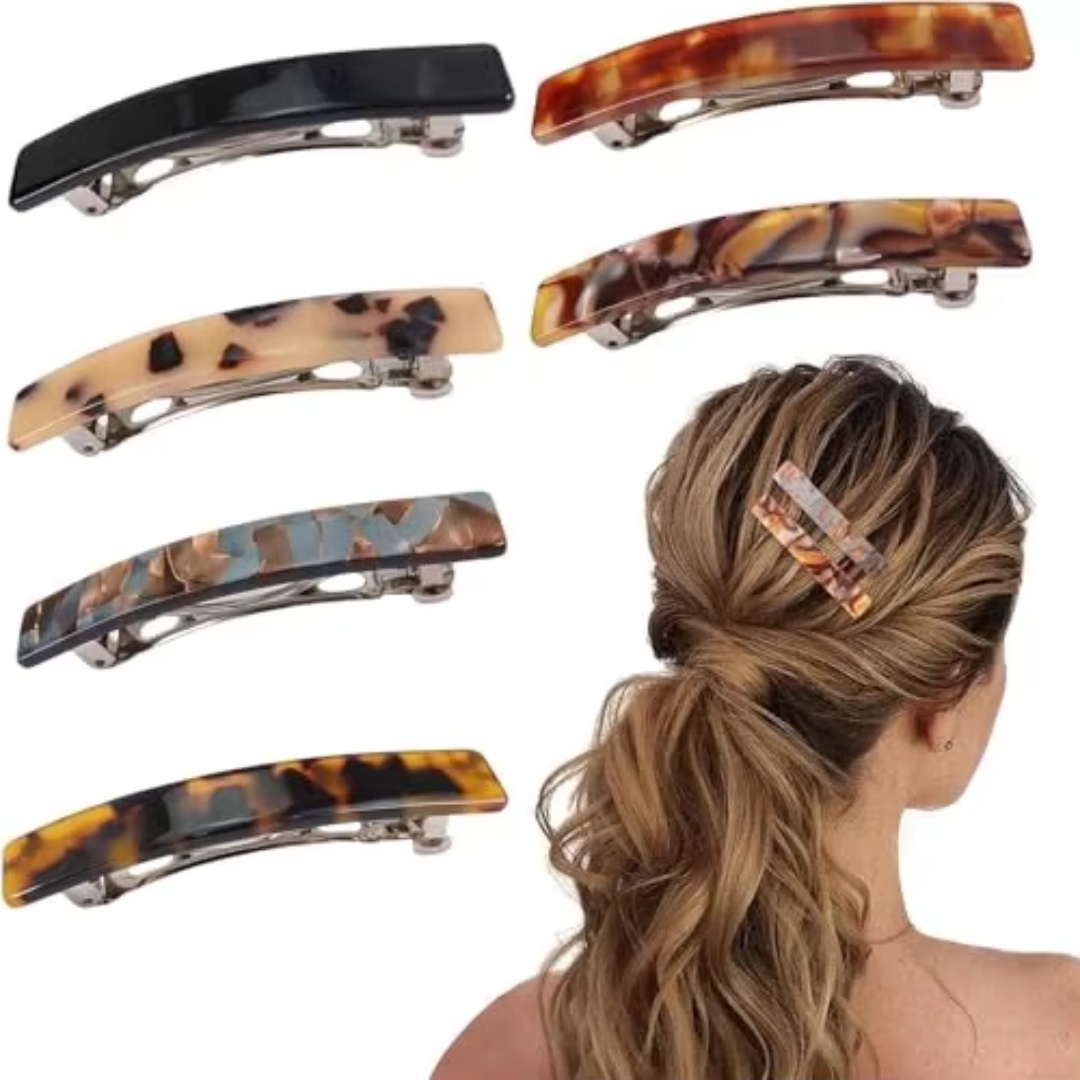 Novo acetato de cabelo barrent simples topo grampos de cabelo elegante tartaruga acessórios de cabelo para mulheres meninas